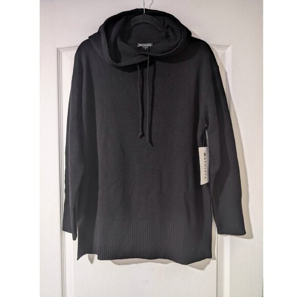 Athleta | Alpine Wool-Cashmere Hoodie Sweater In Black - Picture 2 of 15